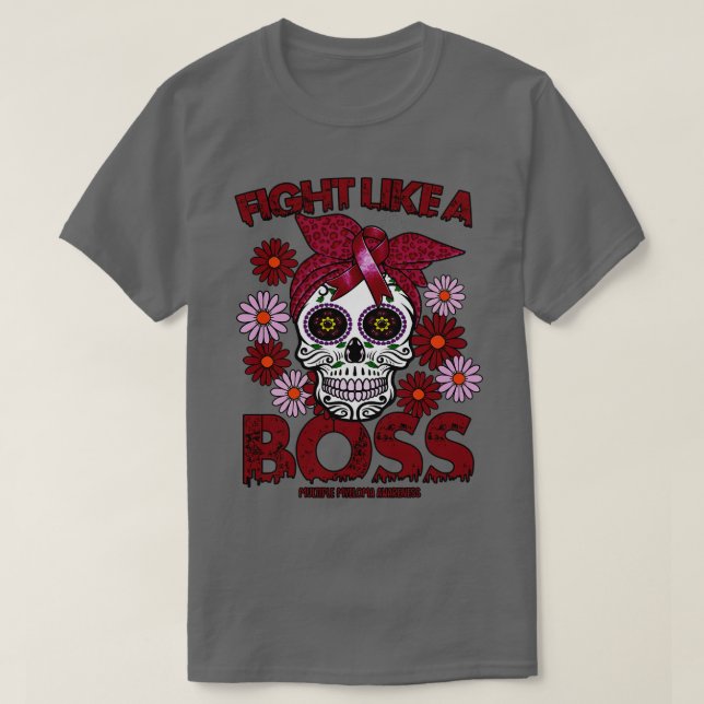 Camiseta Mieloma Múltiple lucha de concientización como jef (Diseño del anverso)