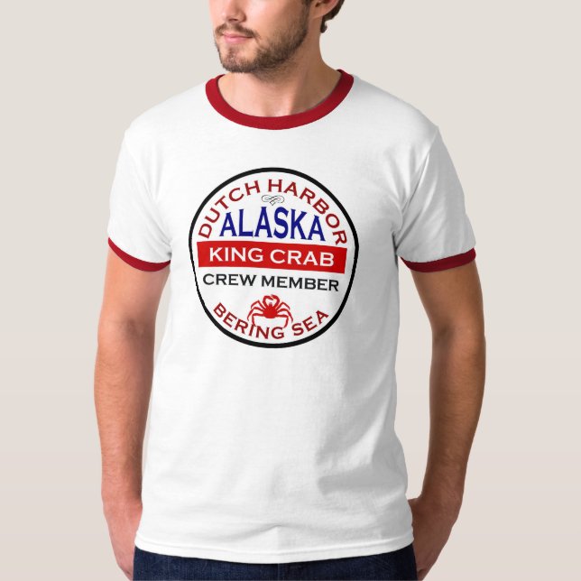 Camiseta Miembro de equipo de Alaska de rey cangrejo del (Anverso)