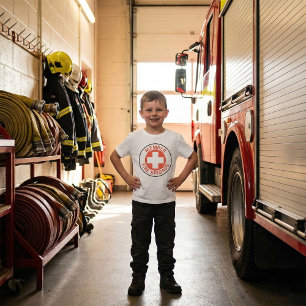 Camiseta Miembro de la Brigada de Bomberos Señal de la Cruz