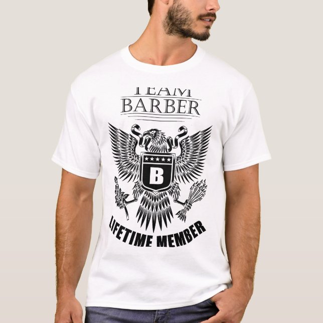 Camiseta Miembro de Team Barber Lifetime (Anverso)