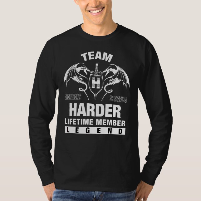 Camiseta Miembro de Team Harder Lifetime (Anverso)