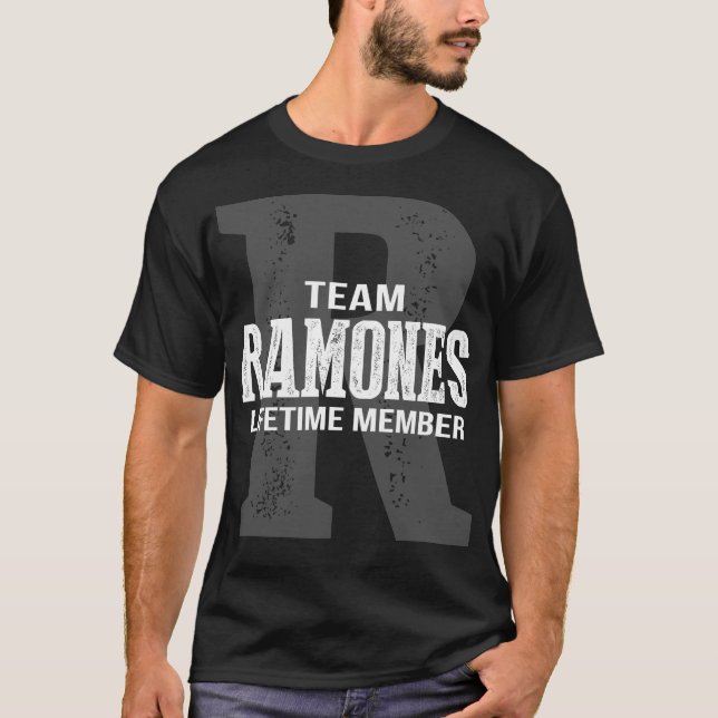 Camiseta Miembro de Team RAMONES Lifetime (Anverso)