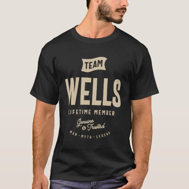 Camiseta Miembro de Team Wells Lifetime - Nombre Wells (Anverso)