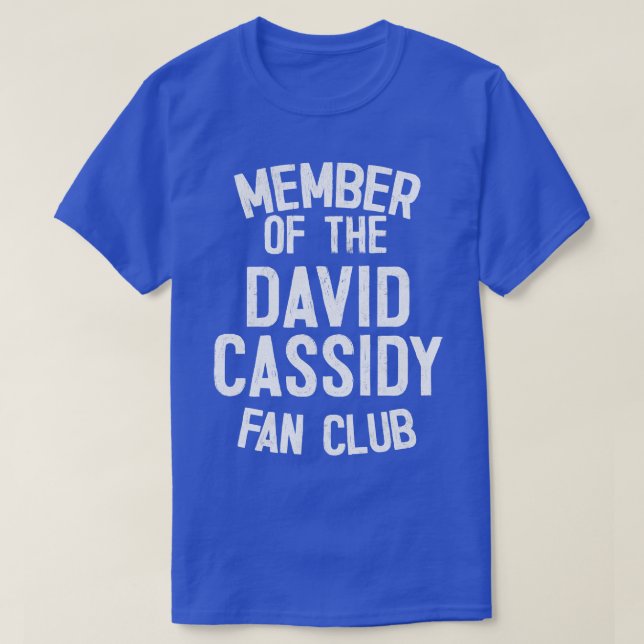 Camiseta Miembro del Club de fans de David Cassidy (Diseño del anverso)