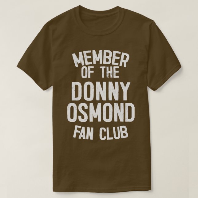 Camiseta Miembro del Club de fans de Donny Osmond (Diseño del anverso)