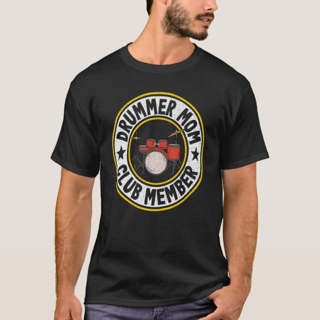 Camiseta Miembro del Club de la Madre Drummer Mujer tambore (Anverso)