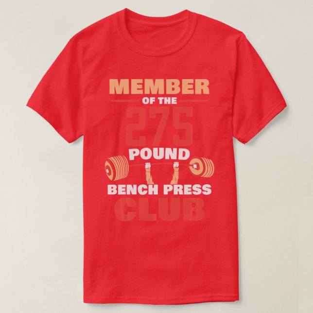 Camiseta Miembro Del Club De Prensa Bench De 275 Euros Gym  (Diseño del anverso)