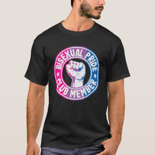 Camiseta Miembro del club del orgullo bisexual, bandera LGB