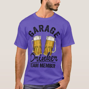 Camiseta Miembro del equipo bebedor de garaje Día bebedor P