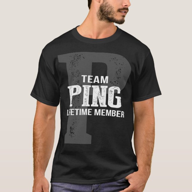 Camiseta Miembro del equipo de duración de PING (Anverso)