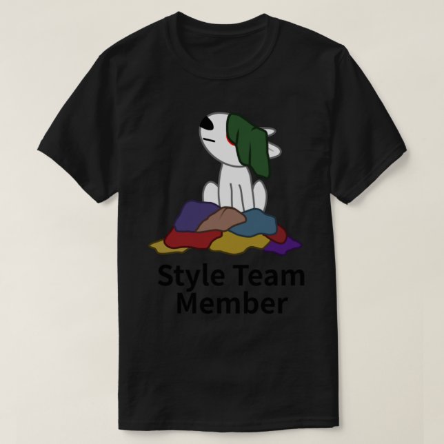Camiseta Miembro del equipo de estilo (Diseño del anverso)