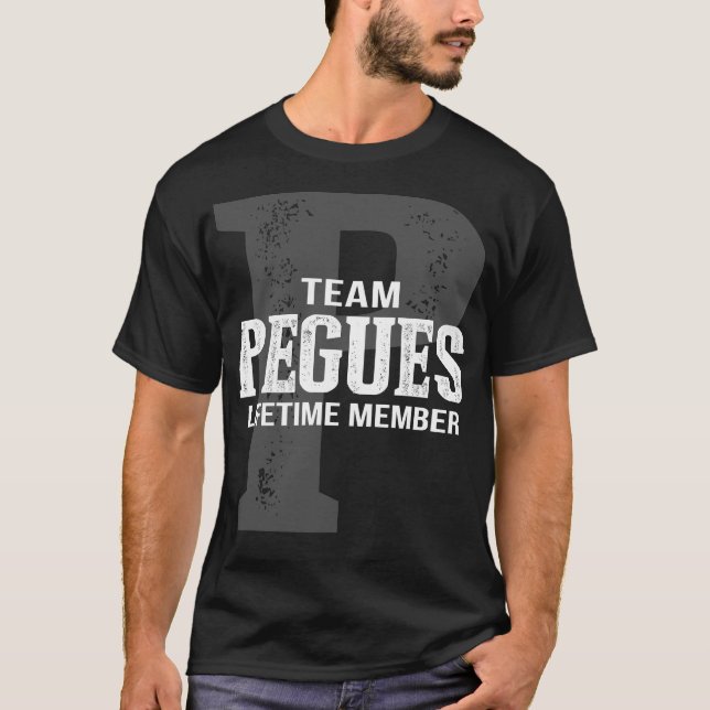 Camiseta Miembro del equipo PEGUES de por vida (Anverso)