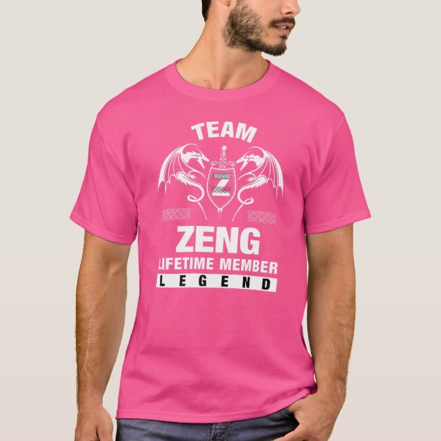 Camiseta Miembro del equipo Zeng de por vida (Anverso)