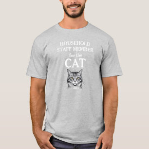 Camiseta Miembro del personal doméstico para el gato