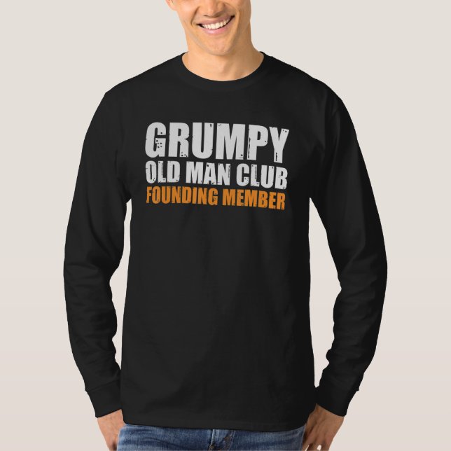 Camiseta Miembro fundador de Grumpy Old Man Club Padre G Fu (Anverso)