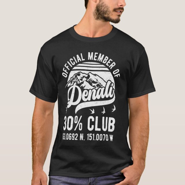 Camiseta Miembro oficial del Club Denali 30 Alaska National (Anverso)