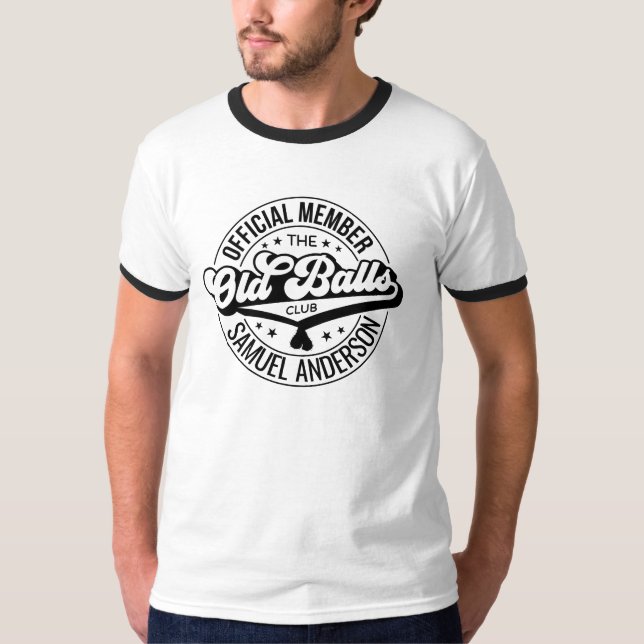 Camiseta Miembro oficial del Old Balls Club Cumpleaños (Anverso)