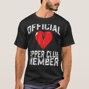 Camiseta Miembro oficial del Zipper Club Funny Open Heart S