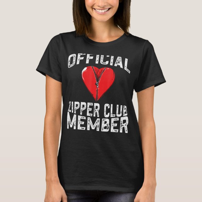 Camiseta Miembro oficial del Zipper Club Funny Open Heart S (Anverso)