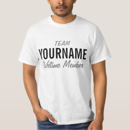 Camiseta Miembro personalizado del curso de la vida del