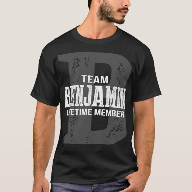 Camiseta Miembro Vitalicio del Equipo BENJAMIN (Anverso)