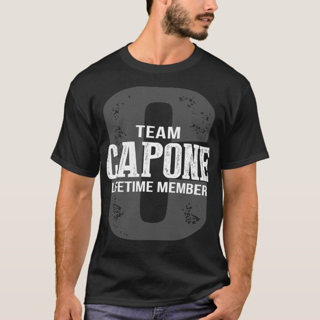Camiseta Miembro Vitalicio del Equipo CAPONE (Anverso)