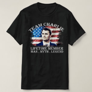 Camiseta Miembro Vitalicio del Equipo Charlie Hombre Mito L