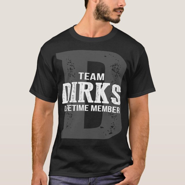 Camiseta Miembro Vitalicio del Equipo DIRKS (Anverso)