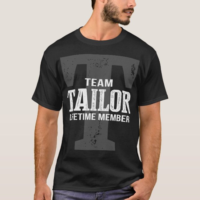 Camiseta Miembro Vitalicio del Equipo TAILOR (Anverso)