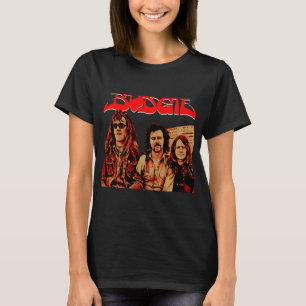 Camiseta Miembros de la banda Budgie retrato clásico de roc