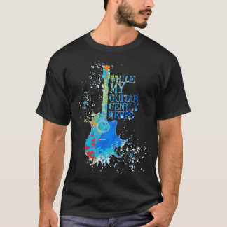 Camiseta Mientras mi guitarra llora suavemente diseño Cl