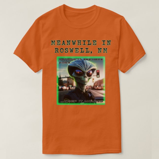 Camiseta Mientras tanto en Roswell 1 (Diseño del anverso)