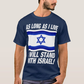 Camiseta Mientras viva, me colocaré con Israel