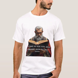 Camiseta “Mientras vivas, sigue aprendiendo a vivir.”