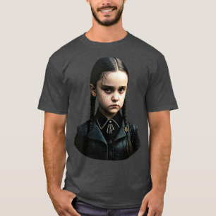 Camiseta Miércoles 2 en un misterioso chica