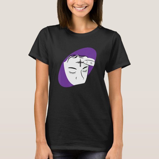Camiseta Miércoles de Ceniza Católica Día de Ayuno Cristian (Anverso)
