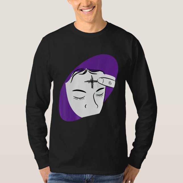 Camiseta Miércoles de Ceniza Día Católico del Cristianismo  (Anverso)