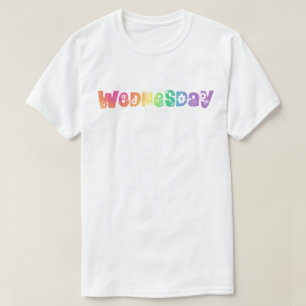 Camiseta Miércoles Día De La Semana Adorable