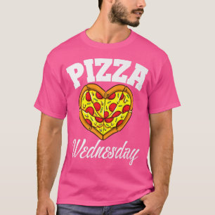 Camiseta Miércoles Noche Pizza Funny Pizza Lover Comida Ráp