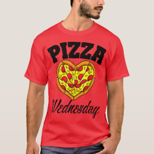 Camiseta Miércoles Noche Pizza Funny Pizza Lover Comida Ráp