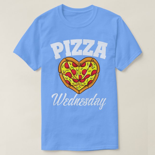 Camiseta Miércoles Noche Pizza Funny Pizza Lover Comida Ráp (Diseño del anverso)