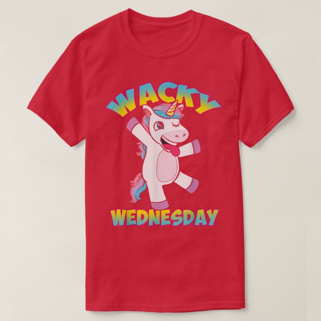 Camiseta Miércoles Wacky Miércoles Zoológico Unicorn Wonder (Diseño del anverso)