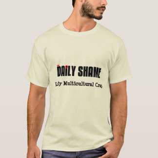Camiseta Mierda multicultural del zurdo