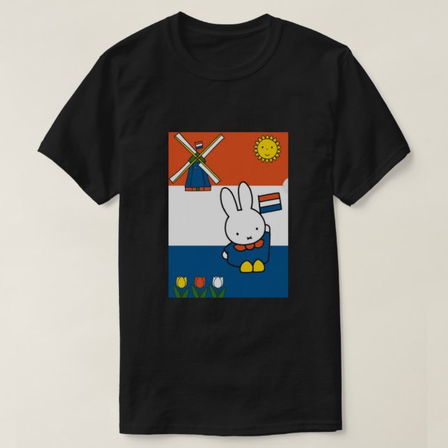Camiseta Miffy en Holanda - Nijntje en Nederland (Diseño del anverso)