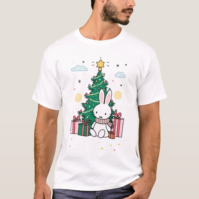 Camiseta Miffy en la mañana de Navidad  (Anverso)
