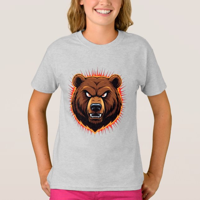 Camiseta Mighty Bear – Raw Strength of Nature (Anverso)