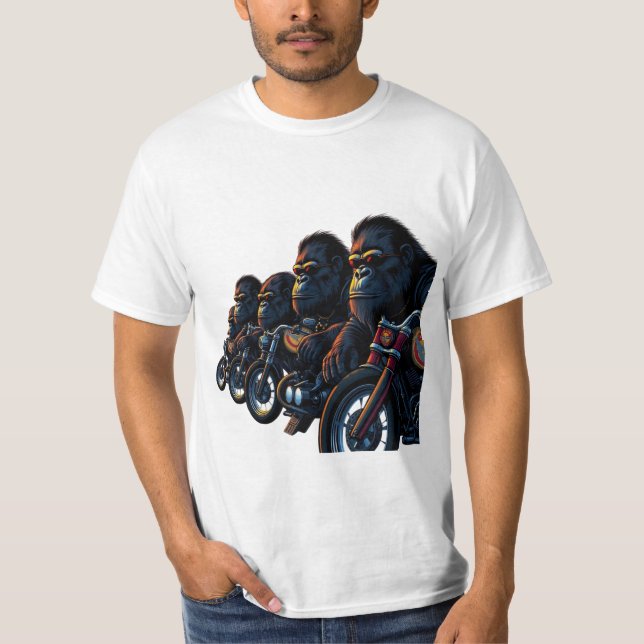Camiseta Mighty Gorilla Biker Gang (Anverso)