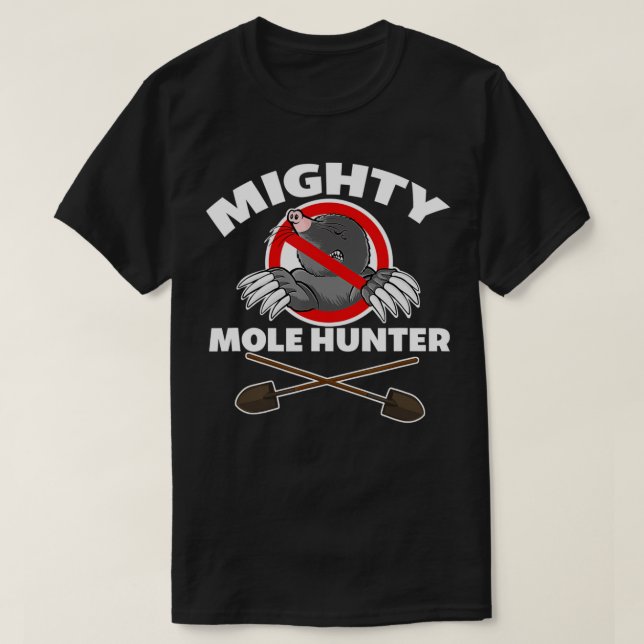 Camiseta Mighty Mole Hunter  (Diseño del anverso)