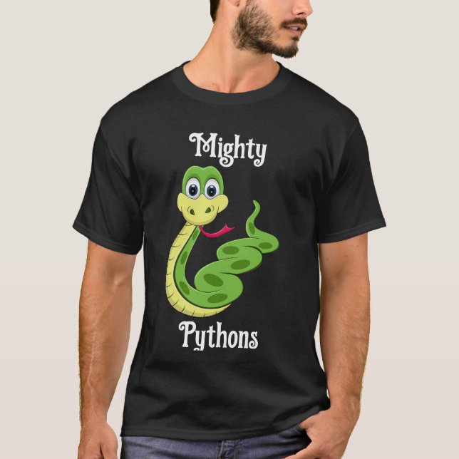 Camiseta Mighty Pythons (Anverso)