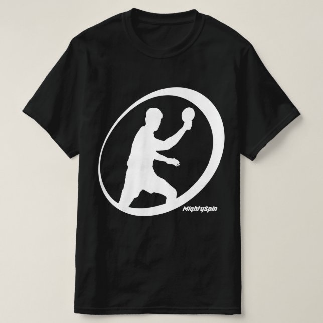Camiseta Mighty Spin Ping Pong Tee Table Tennis Comfy (Diseño del anverso)